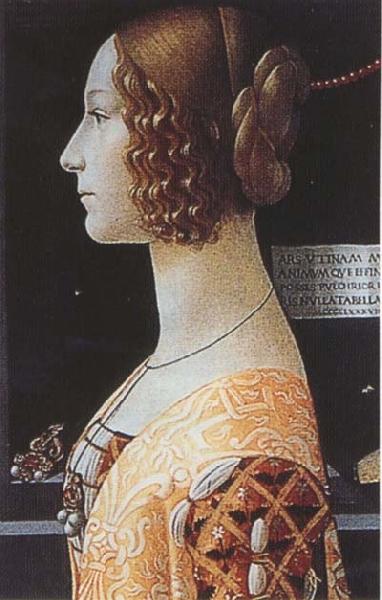 Sandro Botticelli Domenico Ghirlandaio,Portrait of Giovanna Tornabuoni